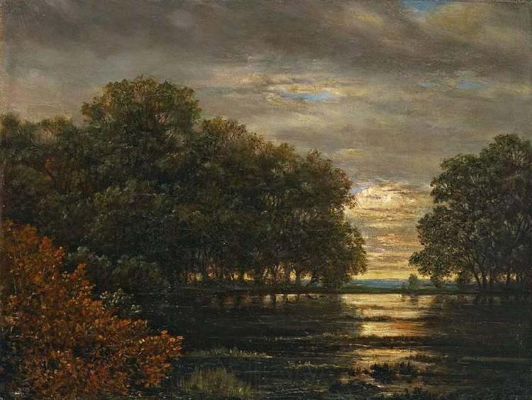 Carl Gustav Carus uberschwemmung Im Leipziger Rosental Germany oil painting art